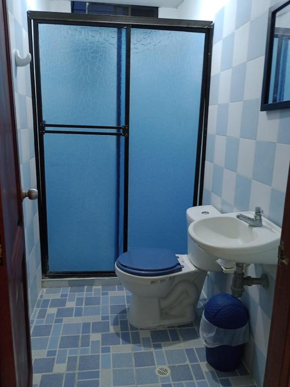 Koupelna v ubytování Apartamentos Poseidon