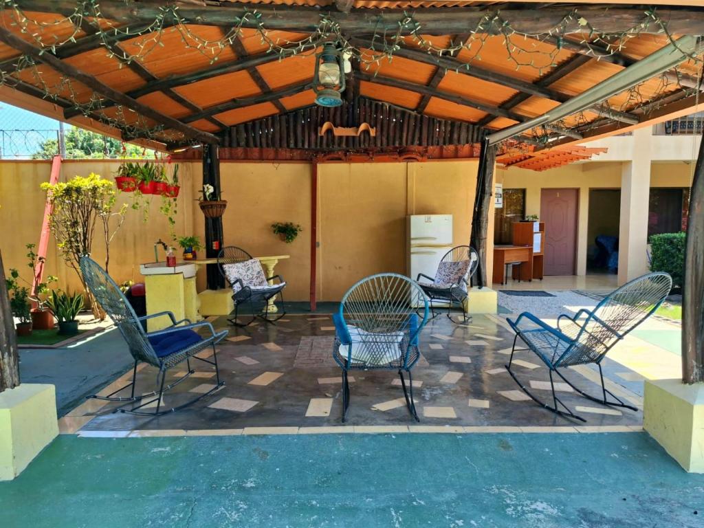 Patio nebo venkovní prostory v ubytování Hotel Real Alaska