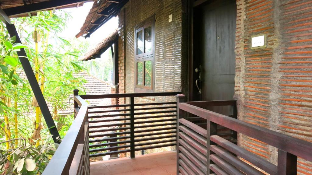 Balcon ou terrasse dans l'établissement Clayfingers Art Cottage