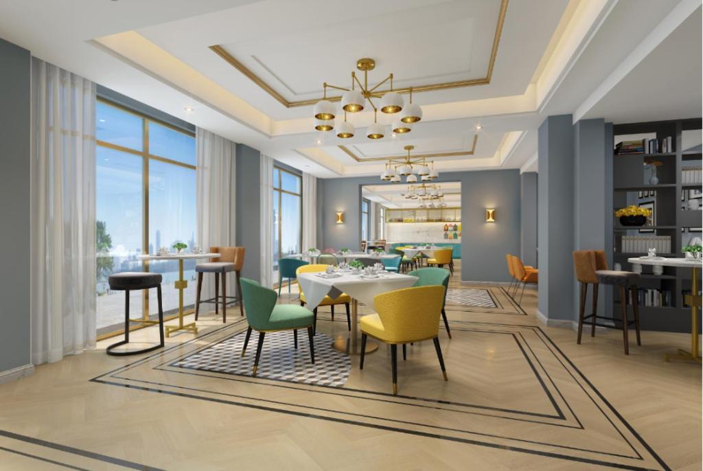 Posezení v ubytování Magnotel Hotel Chengdu Taikoo Li Dongfeng Bridge A