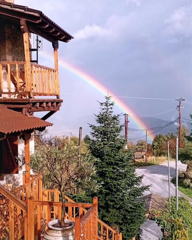 Balkón nebo terasa v ubytování Nymfes Guesthouse
