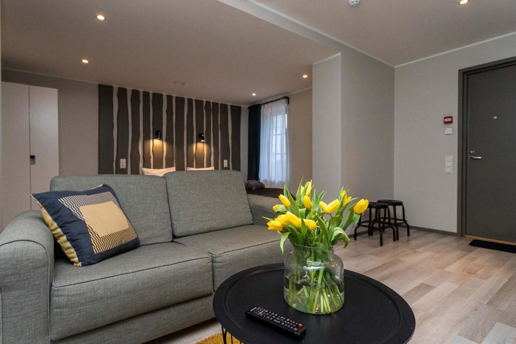 Posezení v ubytování Johan Suites & Spa