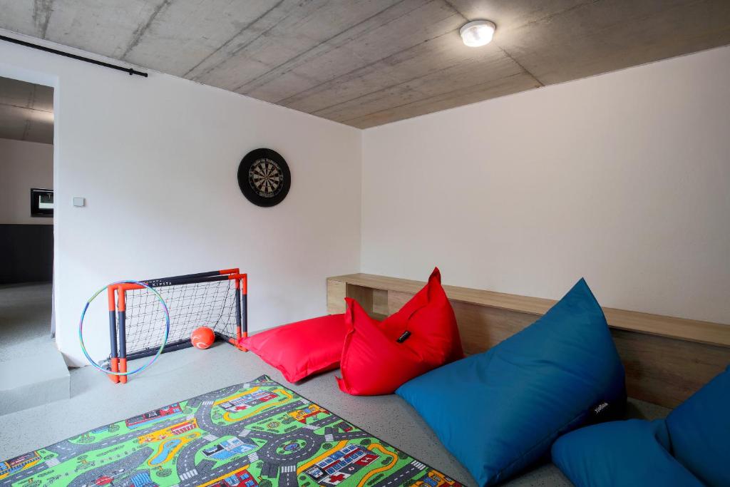 Postel nebo postele na pokoji v ubytování Apartmán Smraďavka