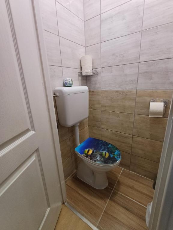 Koupelna v ubytování Viola Apartmanok Bogács