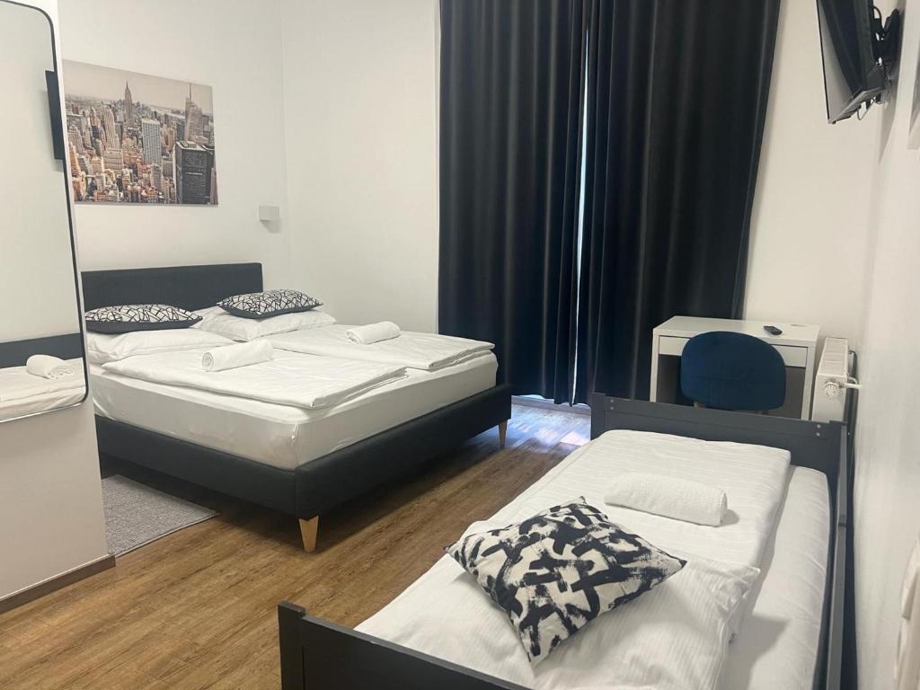 Postel nebo postele na pokoji v ubytování Hotel Soers