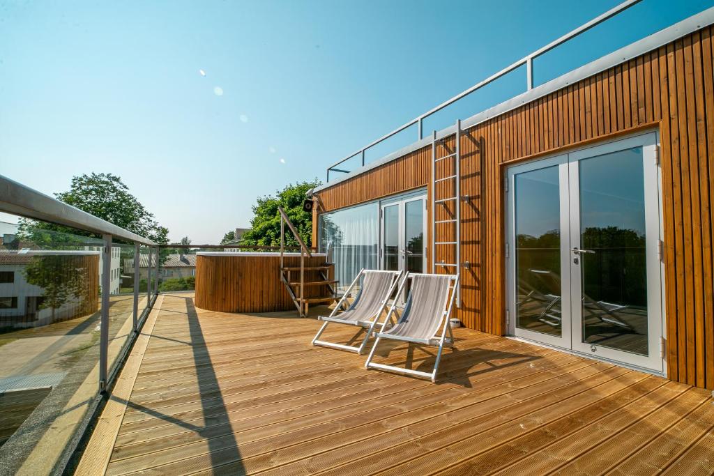 Balkón nebo terasa v ubytování Johan Suites & Spa