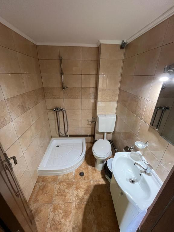 Koupelna v ubytování Casa Matis Mărișel