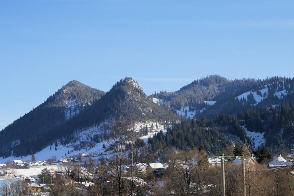 Una imagen general de la montaña o una montaña tomada desde la villa