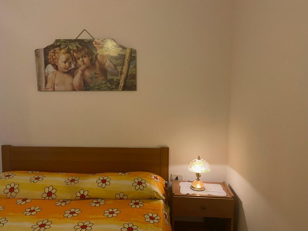 Llit o llits en una habitació de Villa Gazebo Panoramico