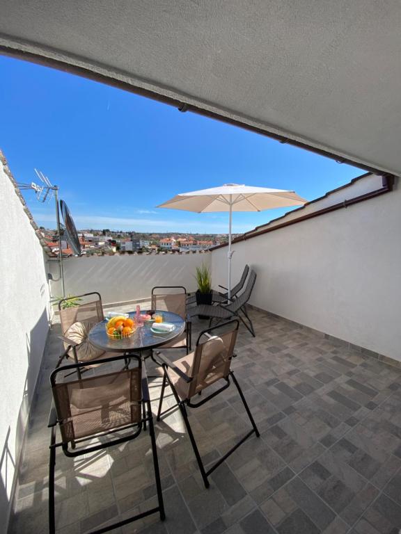 En balkon eller terrasse på Apartments Jozephine