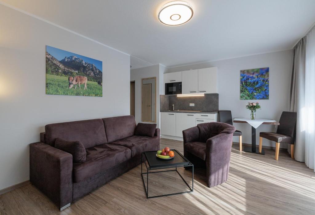 Kuchyň nebo kuchyňský kout v ubytování Gästehaus Köpf
