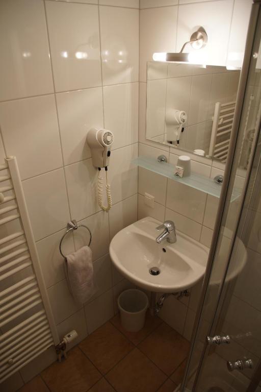 Koupelna v ubytování Hotel Leitner