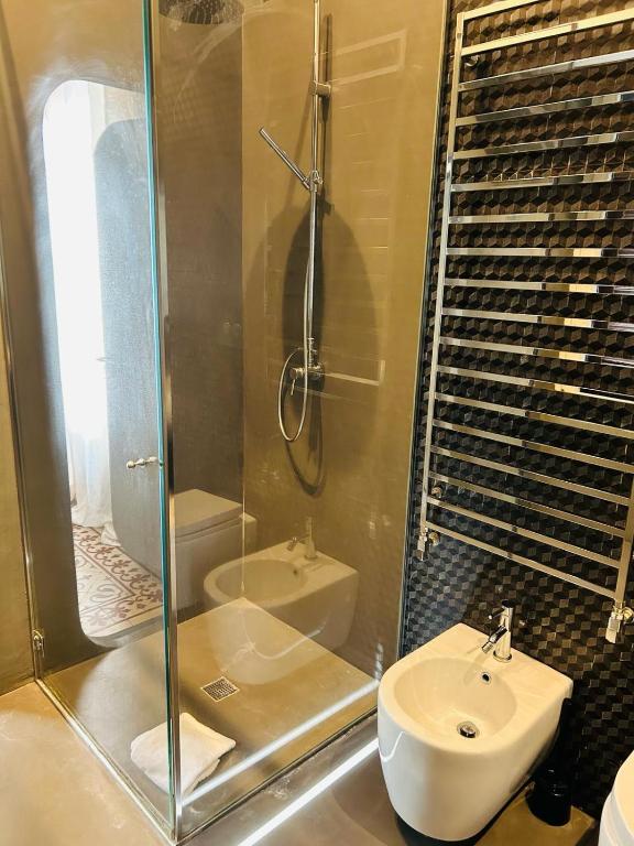 Koupelna v ubytování Hostel Boutique