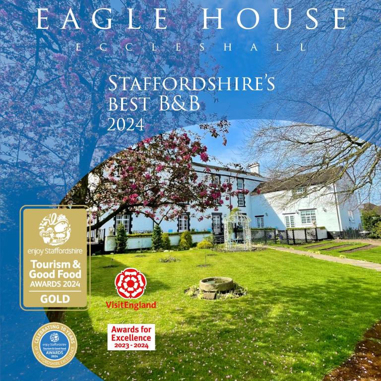 EccleshallEagle House - Award Winning B&B and Apartment的书封,书封,书封,书封,书封在院子里有树