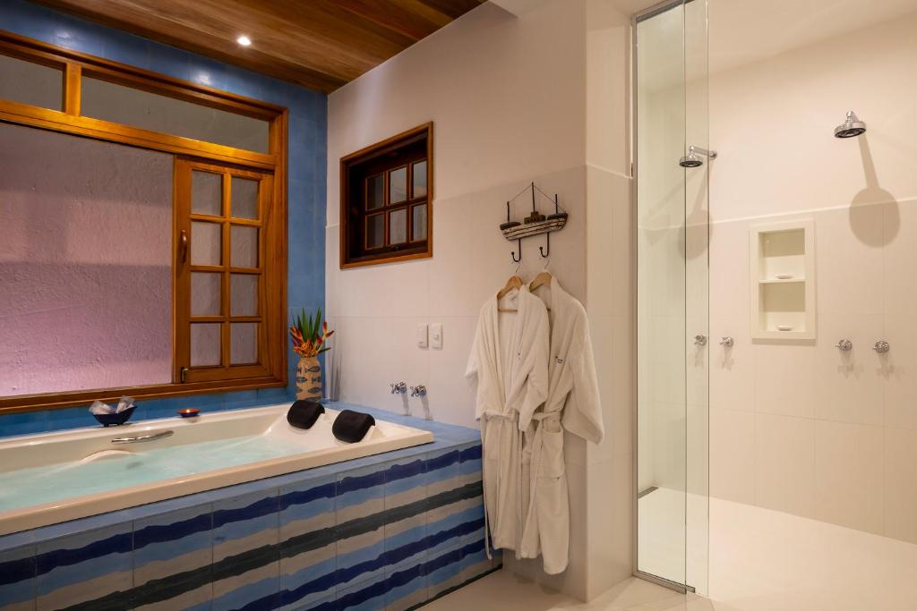 Koupelna v ubytování Pousada Quarto Crescente
