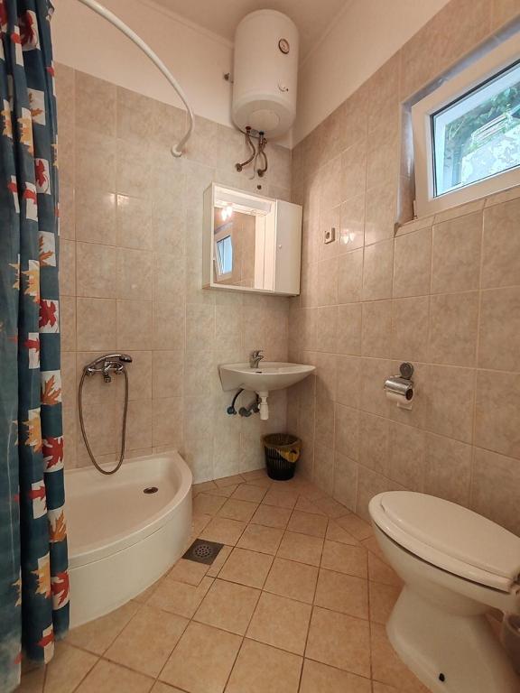 Koupelna v ubytování Apartmani i sobe Šagarjelo