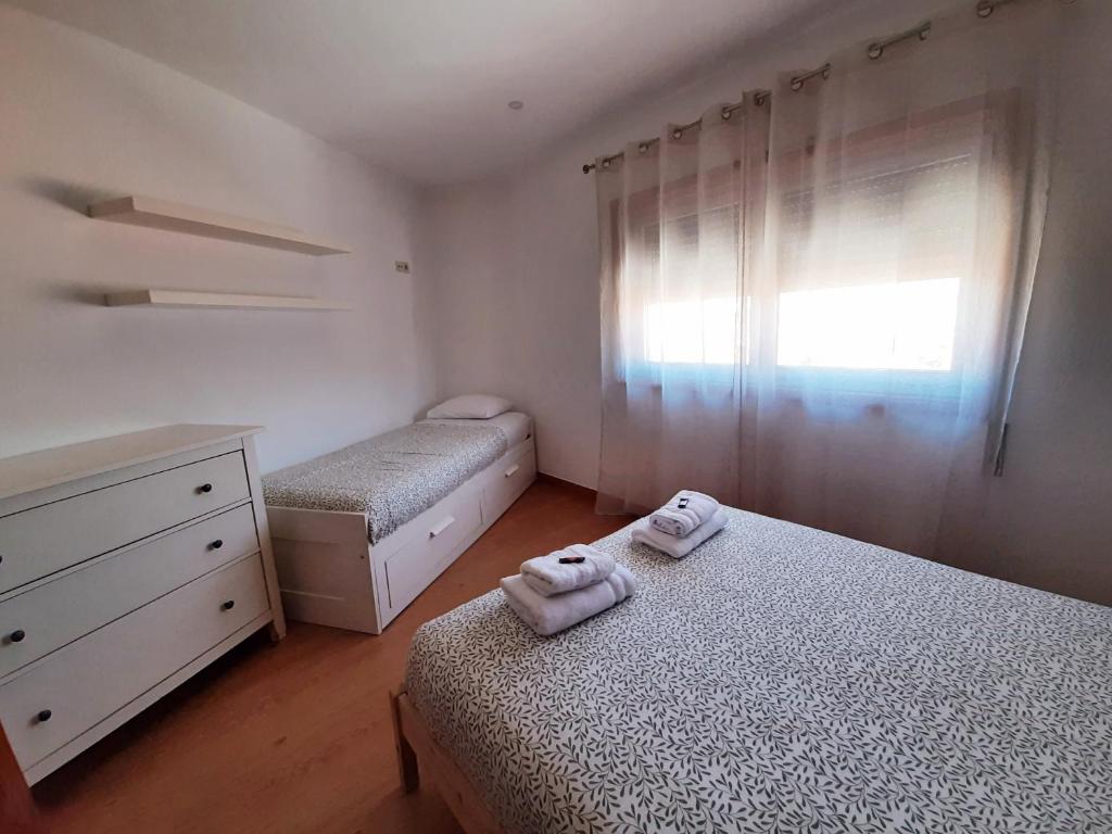 Postel nebo postele na pokoji v ubytování Casa do Vale