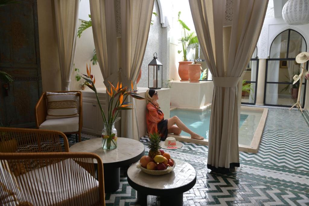 Bazén v ubytování Riad Palau Marrakech nebo v jeho okolí