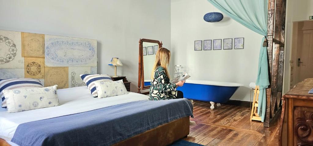 Postel nebo postele na pokoji v ubytování Santa Maria Hostel