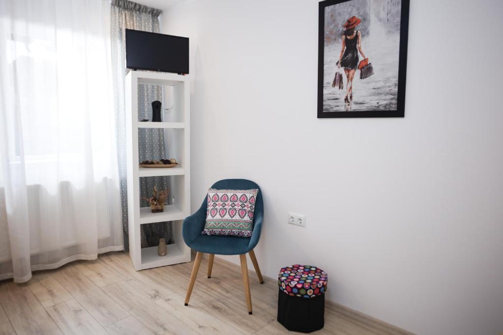 Posezení v ubytování Christian Haus Sibiu