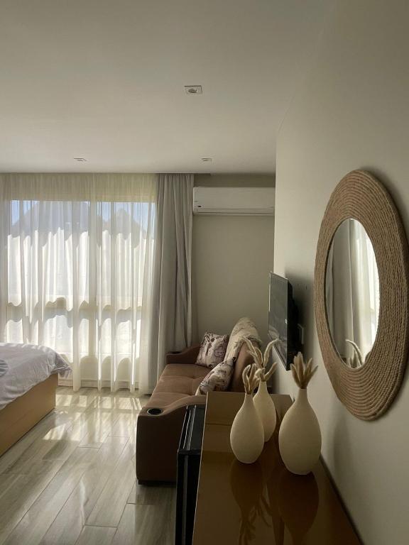Postel nebo postele na pokoji v ubytování Diyar Pyramids Inn