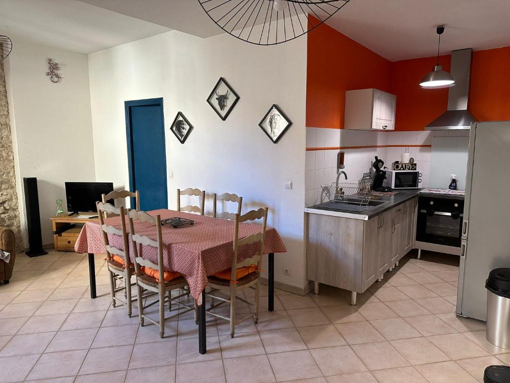 Kuchyňa alebo kuchynka v ubytovaní Arles appartement en plein centre historique
