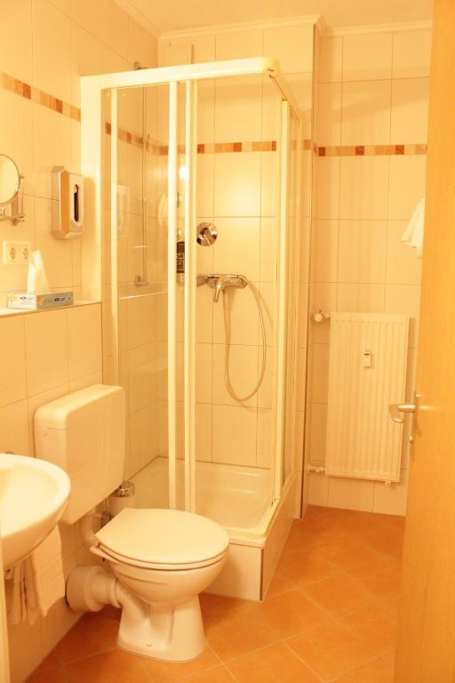 Koupelna v ubytování Isar City Hotel