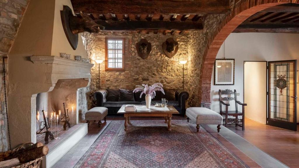 Posezení v ubytování Villa La Selva Wine Resort