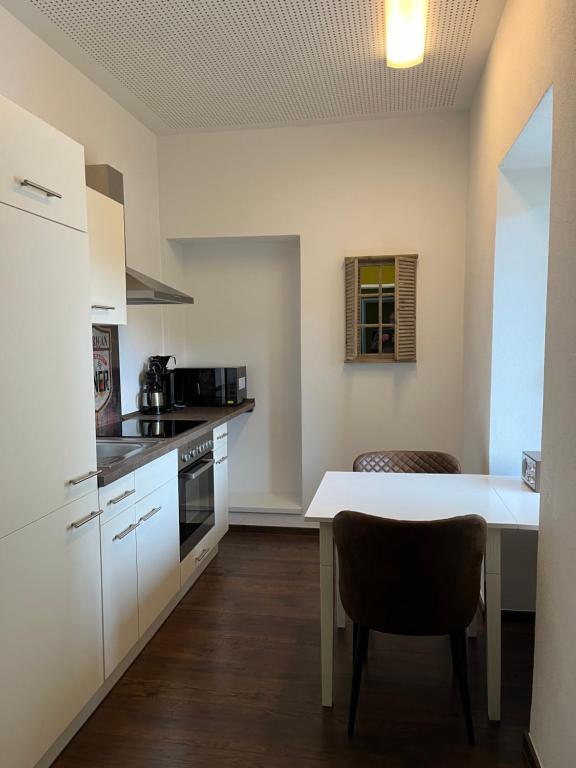 Kuchyň nebo kuchyňský kout v ubytování Ferienwohnung1 Daun
