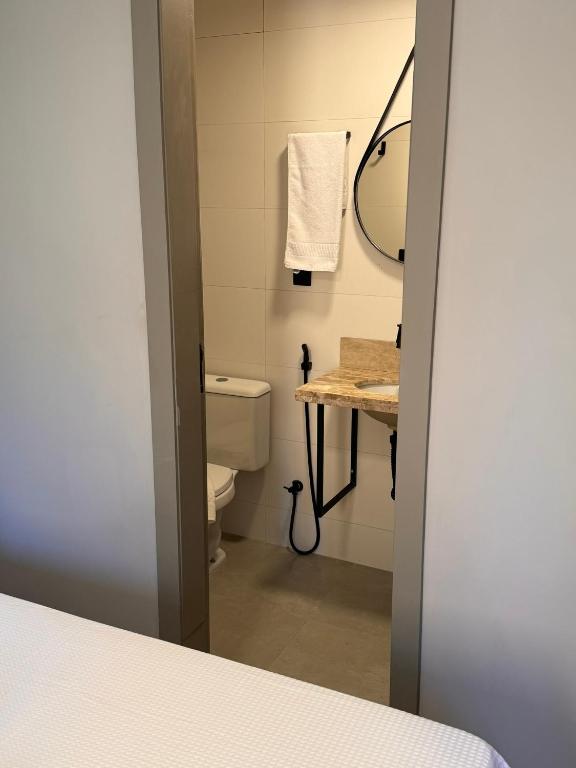 Koupelna v ubytování Hotel Caitá