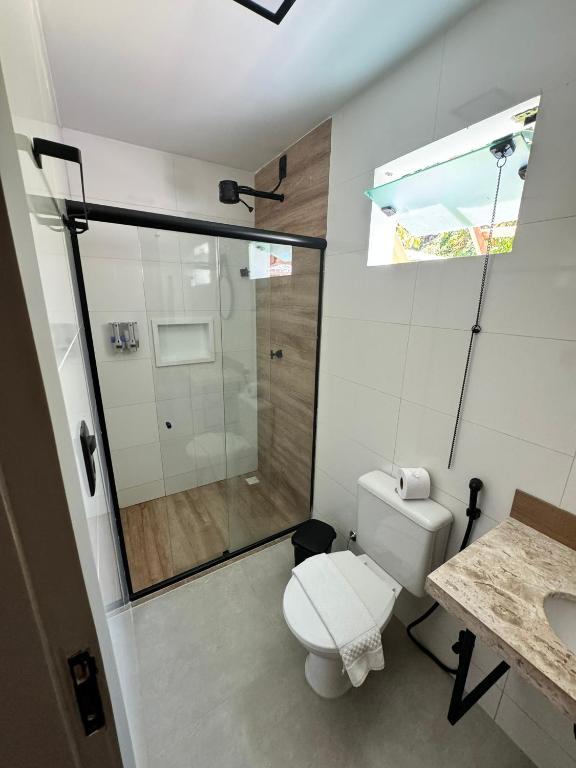 Koupelna v ubytování Hotel Caitá