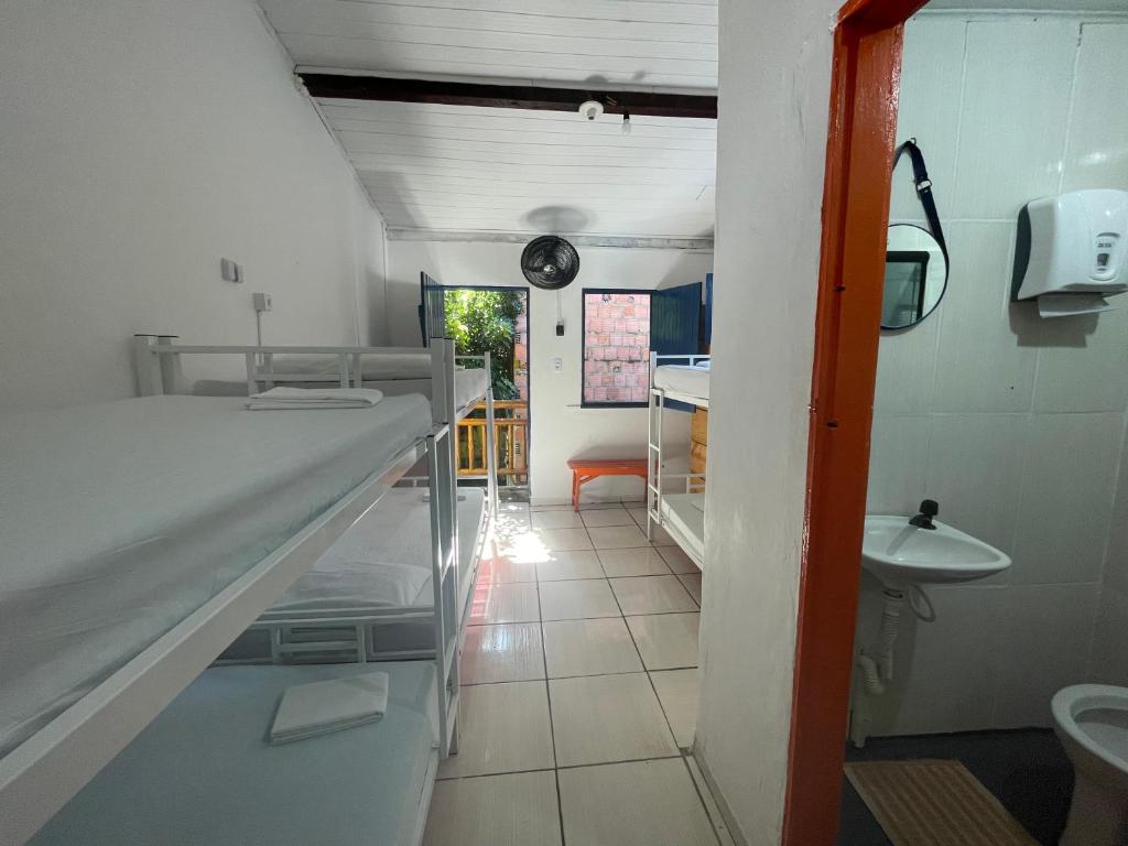 Koupelna v ubytování Ooxe Hostel