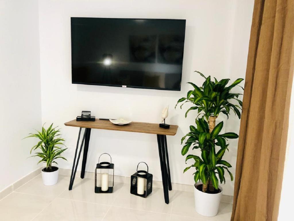 TV a/nebo společenská místnost v ubytování Luxury Bahia Sea Views By Deihu Experiences
