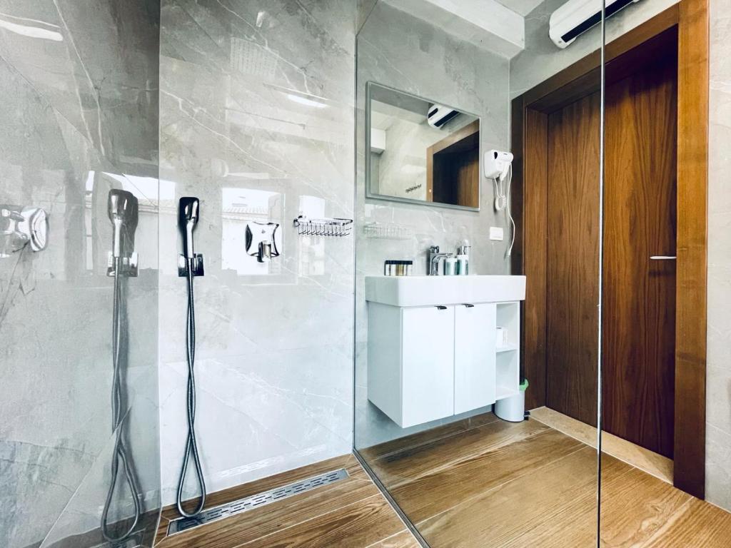 Kúpeľňa v ubytovaní Fazana City Rooms with free parking