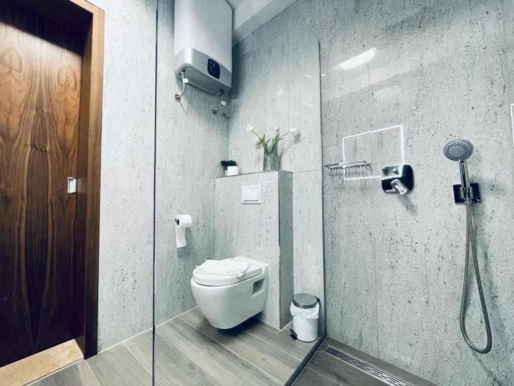 Kúpeľňa v ubytovaní Fazana City Rooms with free parking