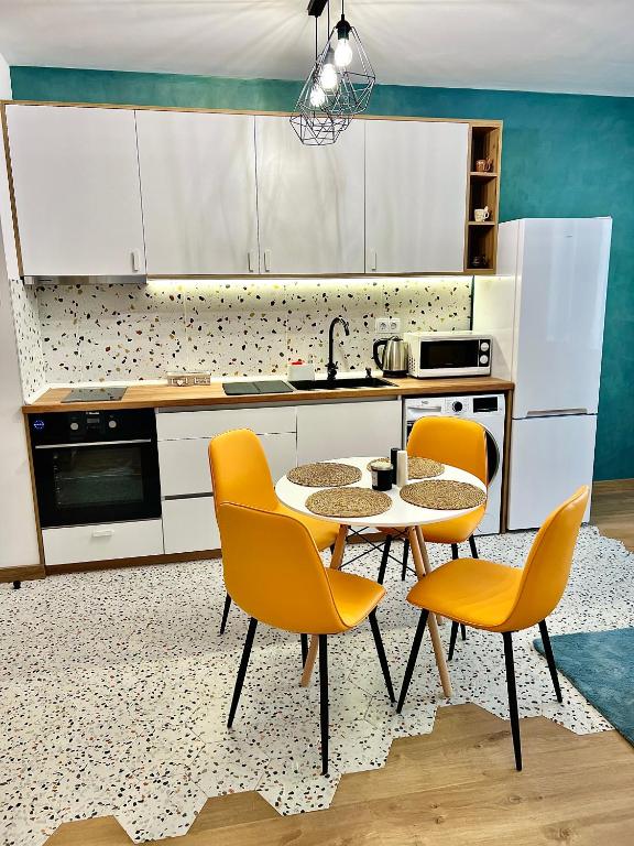 Kuchyň nebo kuchyňský kout v ubytování Stracciatella Homes Apartment