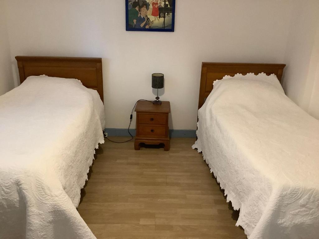 Postel nebo postele na pokoji v ubytování La ch'tite montagne