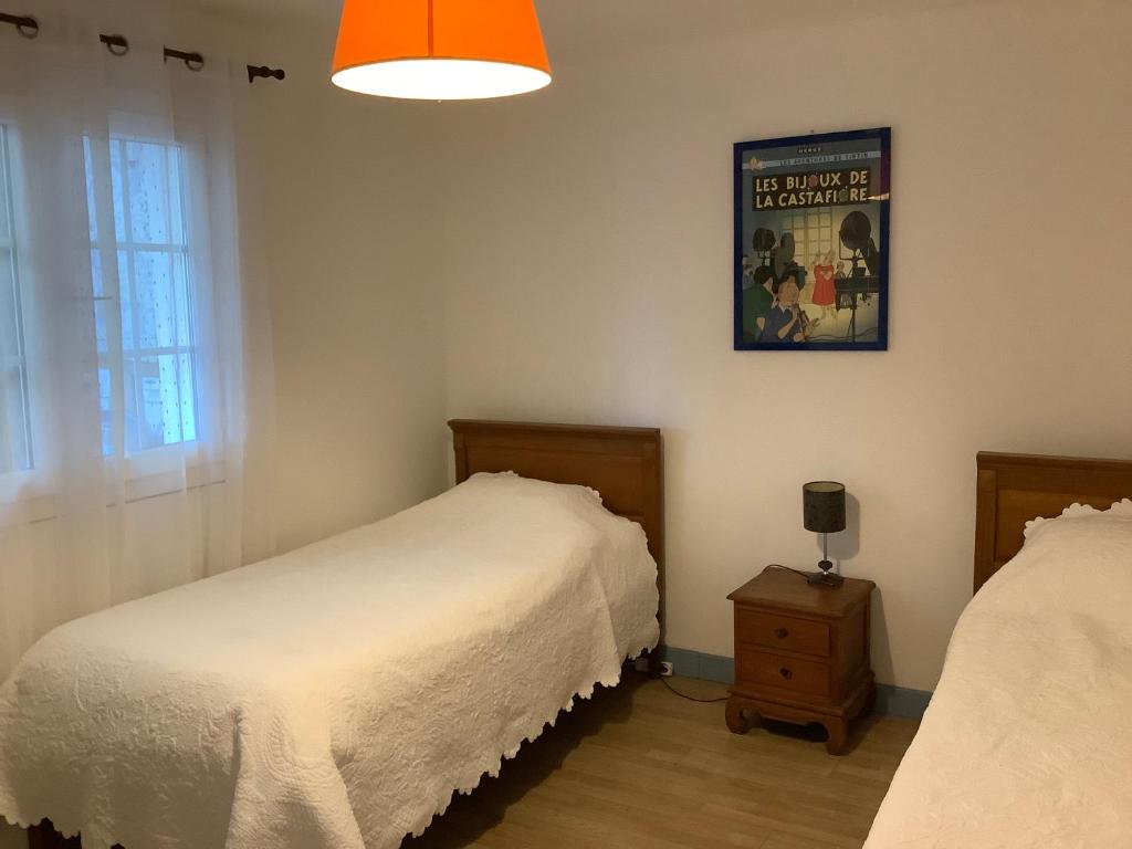 Postel nebo postele na pokoji v ubytování La ch'tite montagne