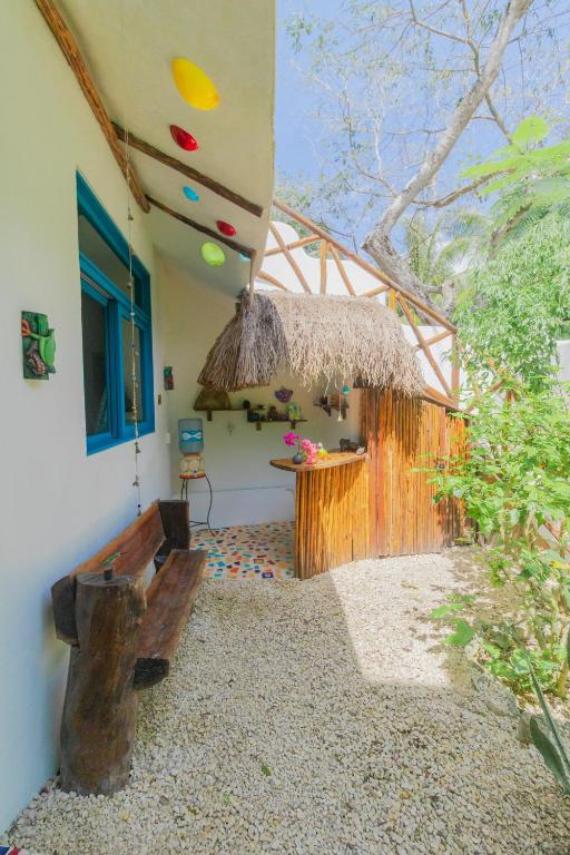 Zahrada ubytování Maison Bacalar