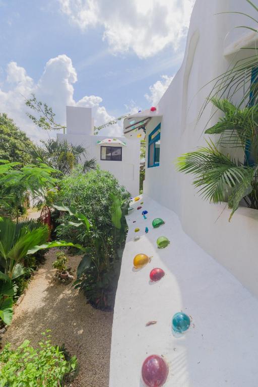 Zahrada ubytování Maison Bacalar