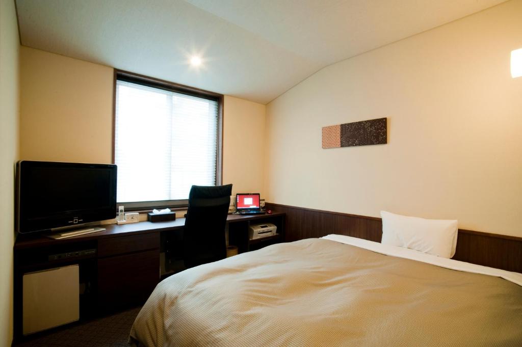 TV a/nebo společenská místnost v ubytování Ochanomizu Hotel Shoryukan