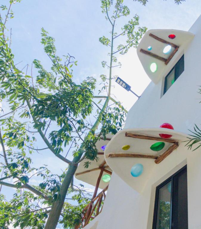 Balkón nebo terasa v ubytování Maison Bacalar