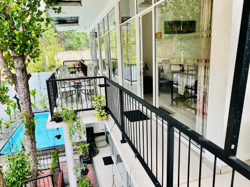 Balkón nebo terasa v ubytování Eco Resort Kandy