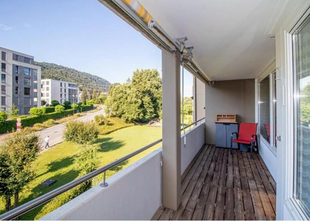 Uma varanda ou terraço em EnjoyLucerne