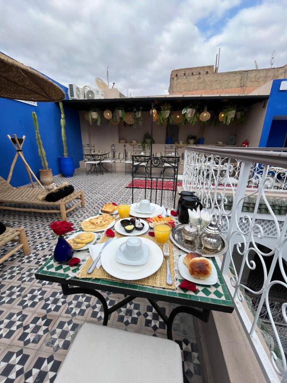Restaurace v ubytování Riad Tarba & Spa