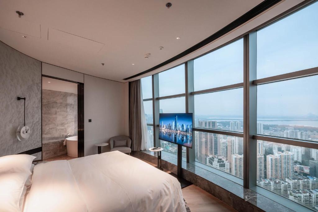 Wuhan Marriott Hotel Wuchang - Studio - Vue Sur Lac - Accès Au Salon Exécutif