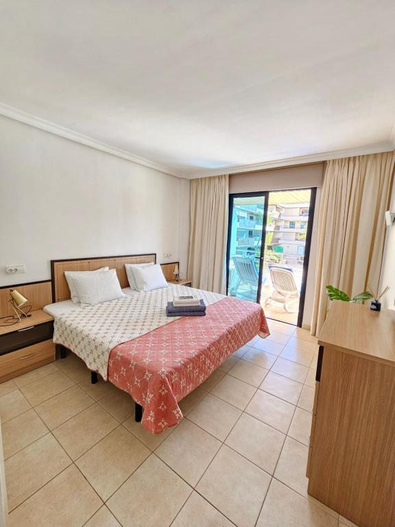 Postel nebo postele na pokoji v ubytování Ocean breeze