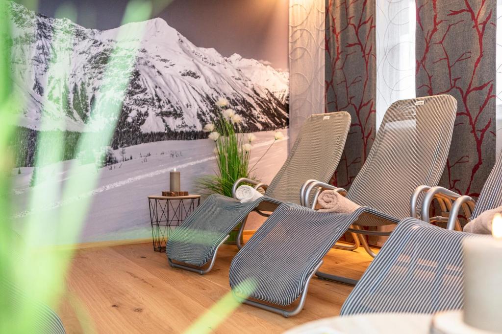 Posezení v ubytování Frühstückshotel Birkenhof
