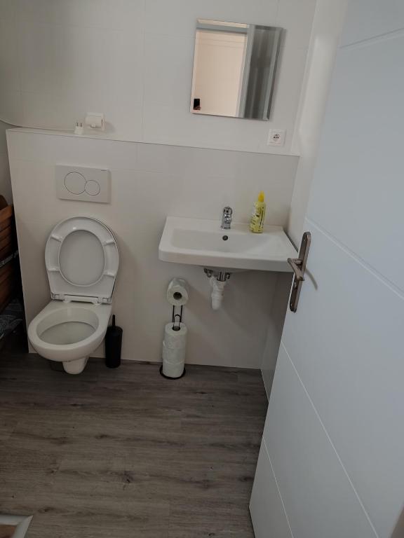 Koupelna v ubytování BÖJTÖS apartmány NESVADY