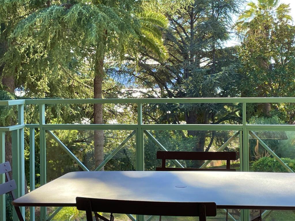 Balkón alebo terasa v ubytovaní CANNES Appartement Duplex Piscine VUE Mer WIFI PARKING CLIM